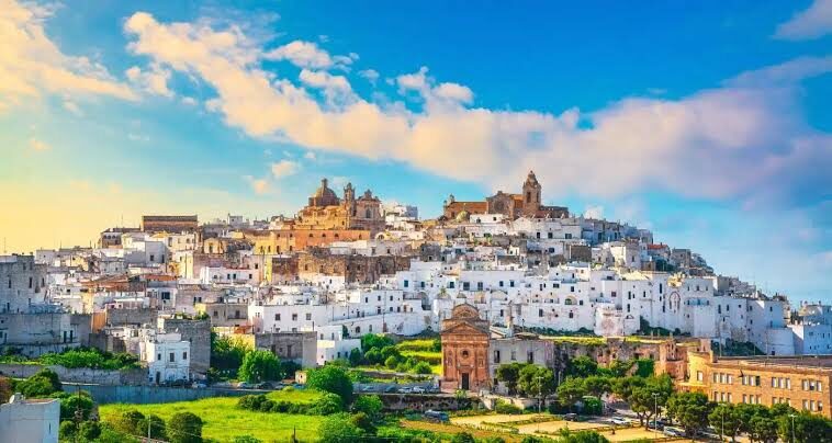 Ostuni, the White City, from above